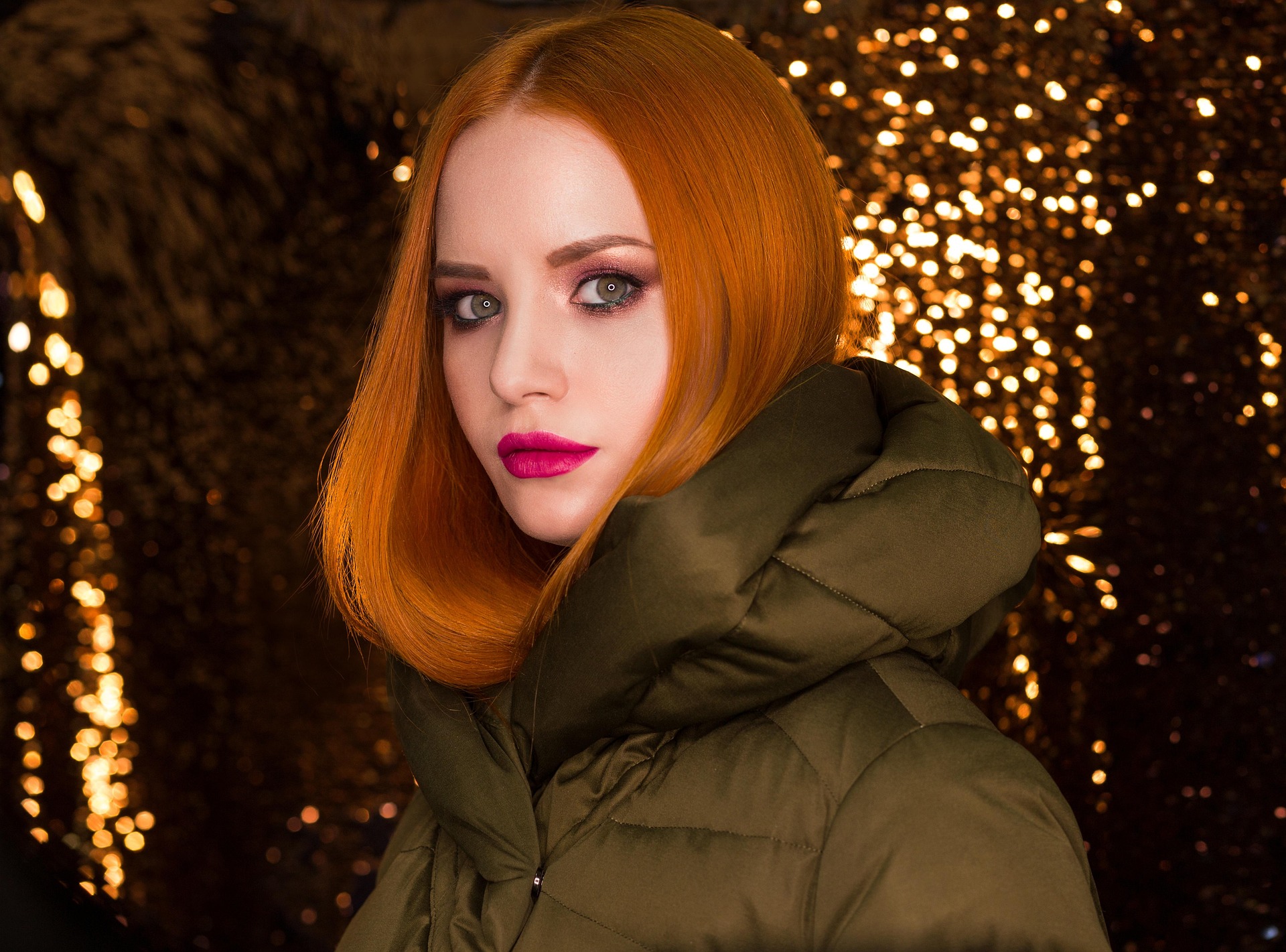Vibrant red bob cut and colour